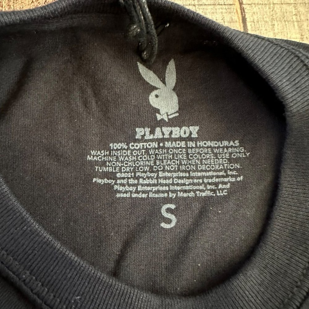 Playboy 3 Bunny Graphic tshirt men's small - Picture 2 of 7
